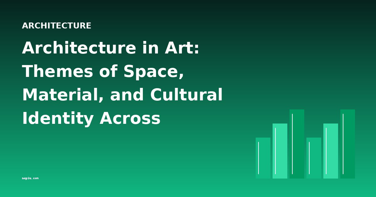 Architecture in Art: Themes of Space, Material, and Cultural Identity Across Renaissance to Colonial Eras